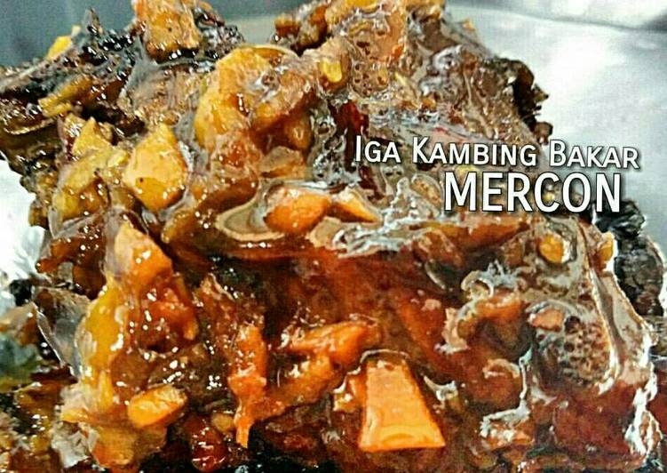 Resep Iga Kambing Bakar Mercon (Teflon) Dari Ariane Kusumadewi