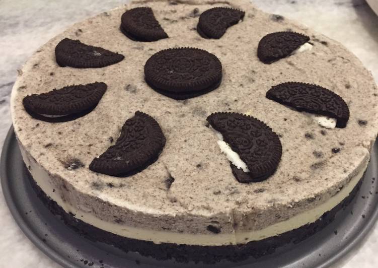 gambar untuk cara membuat Oreo Cheese Cake - no bake