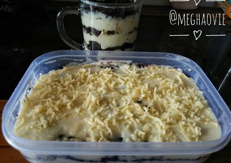 bahan dan cara membuat Cheese Cake Lumer Oreo