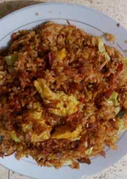 Nasi goreng wortel kubis