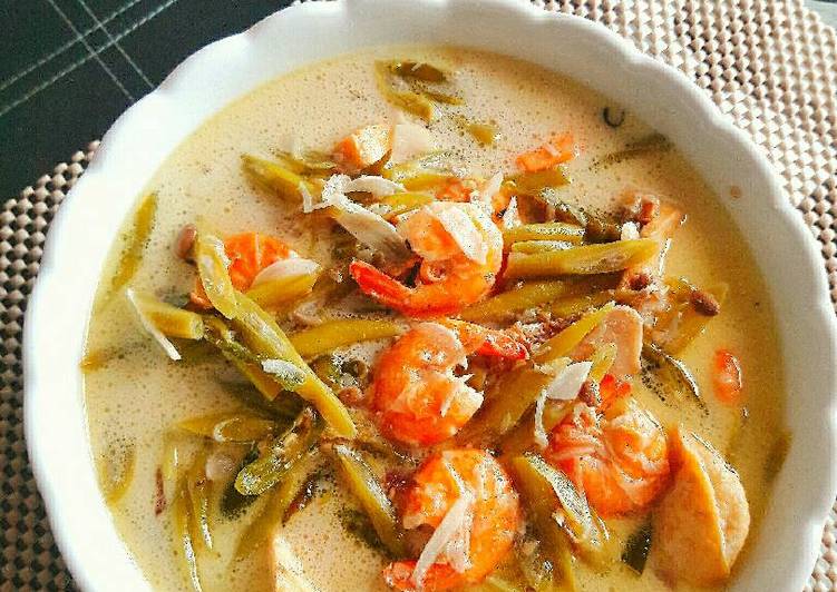 resep Gulai buncis udang tauco