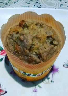 Muffin pisang kukus gluten free