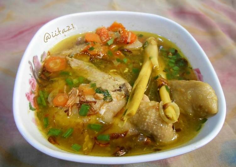 resep lengkap untuk Soto/sup ayam (?)