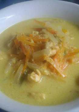 Tempe sayur kuah santan