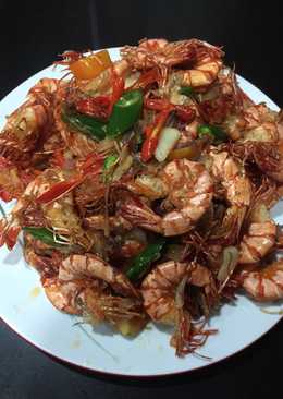 Udang Tumis cabai hijau