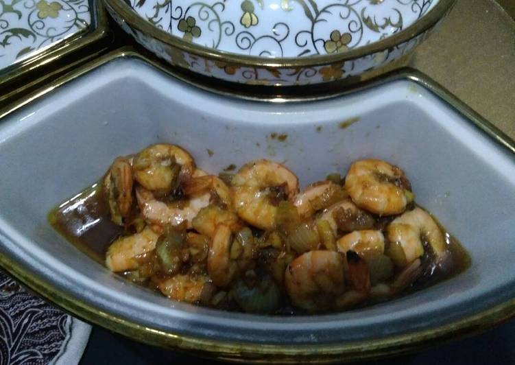 resep lengkap untuk Tumis udang kecap