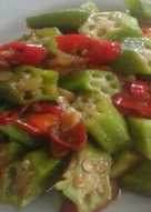 Tumis Okra saus tiram