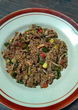 Tumis telor ikan asin