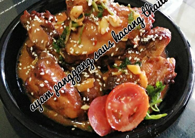 Resep Ayam panggang saus kacang thailand - Ranny tanudibrata