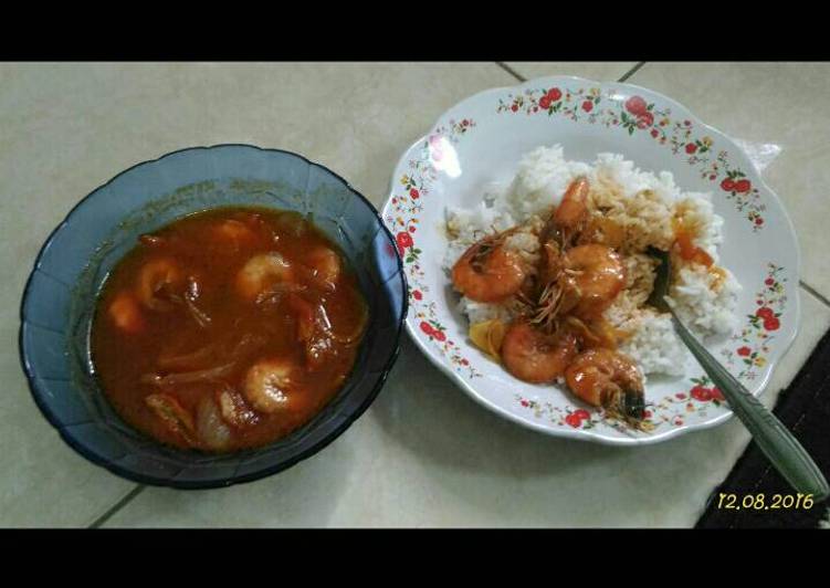 cara membuat Udang saos pedas asam manis part2