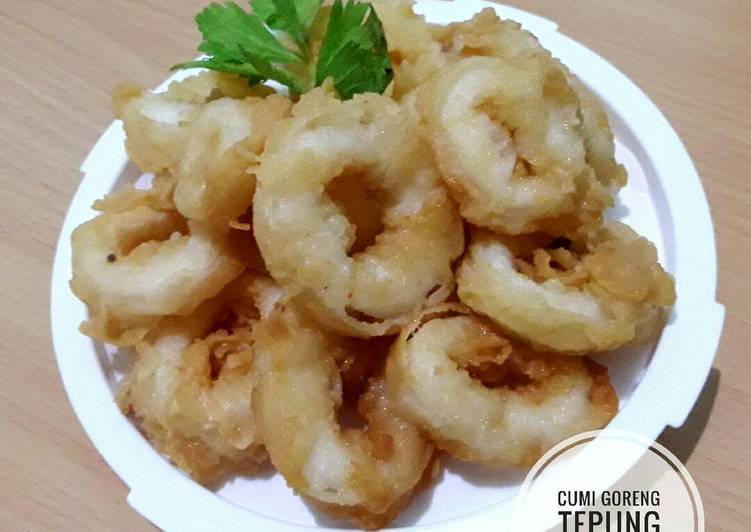 resep masakan Cumi Goreng Tepung (Crispy Fried Squid)