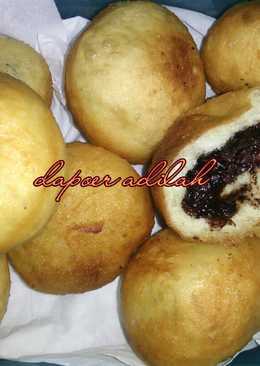 Donat isi coklat simple no telur