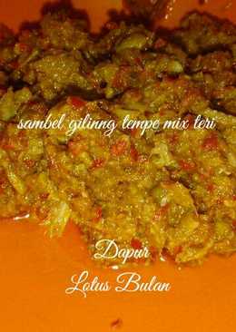 Sambel Giling Tempe mix Ikan Teri