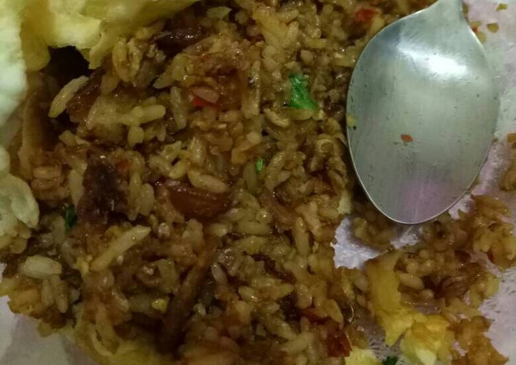 gambar untuk resep makanan Nasi goreng ikan asin