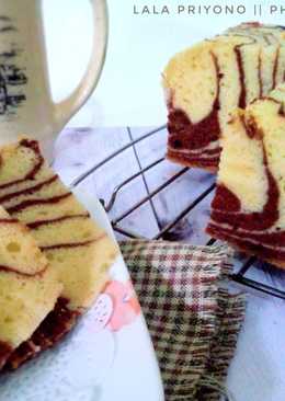 Zebra Cake Putih Telur
