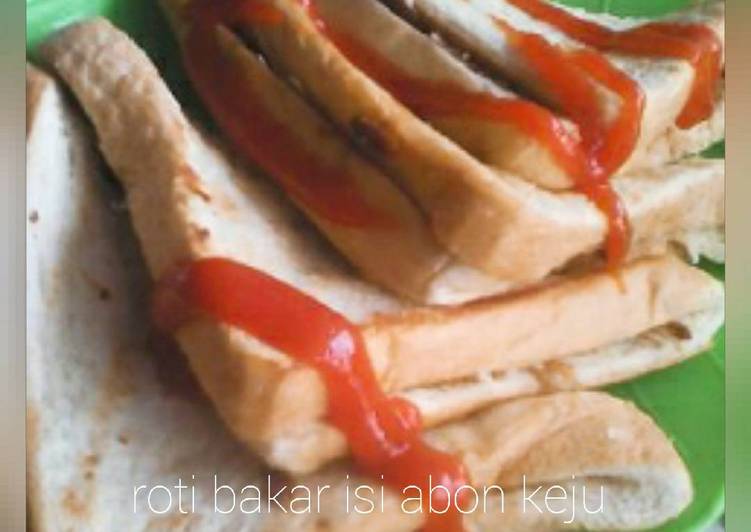 gambar untuk resep makanan Roti bakar isi keju abon