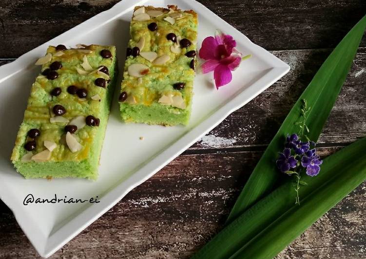 cara membuat Pandan Boterkoek a.k.a Lekker Holland