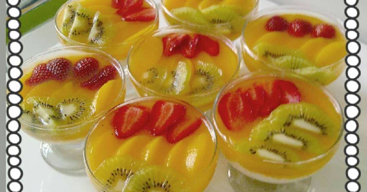 Puding buah segar - 5 resep - Cookpad