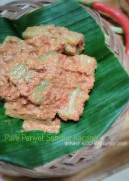 Pare Penyet Sambal Kacang #pr_diBumbuKacangin
