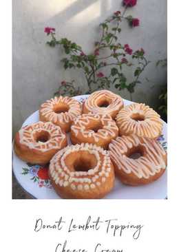 Donat Lembut Topping Cream Cheese