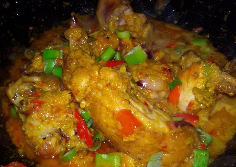 cara membuat Ayam bumbu rujak