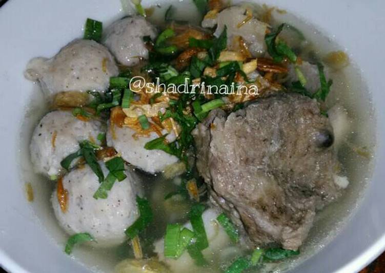 gambar untuk resep Bakso daging sapi dan ayam