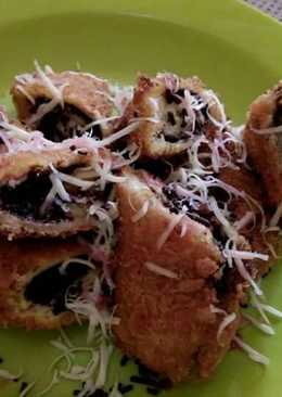 Roti coklat pisang crispy