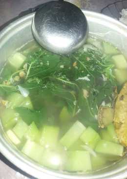 Sayur bayam with labu