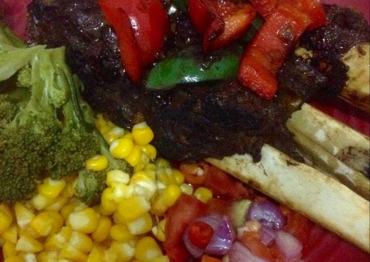 resep masakan Iga Paprika Bakar Sambal Dabu-Dabu