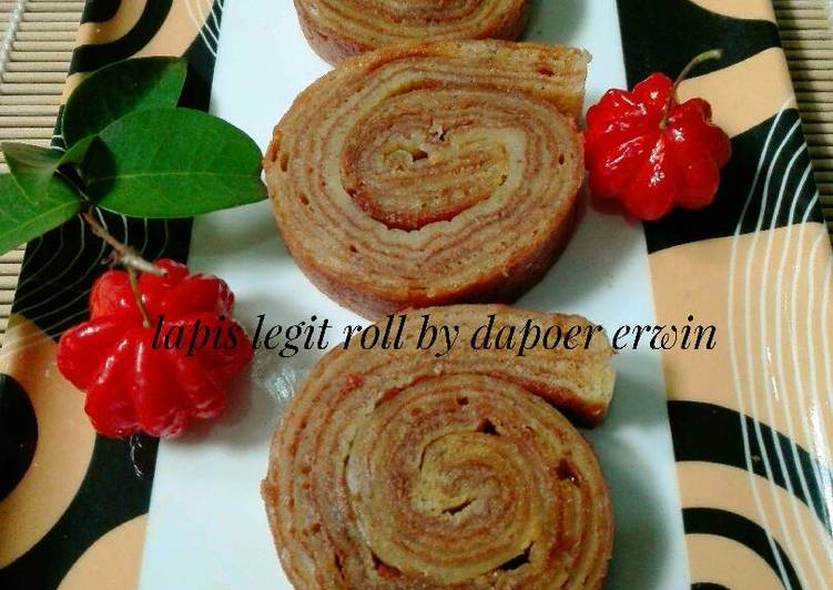 gambar untuk resep Lapis legit roll ekonomis