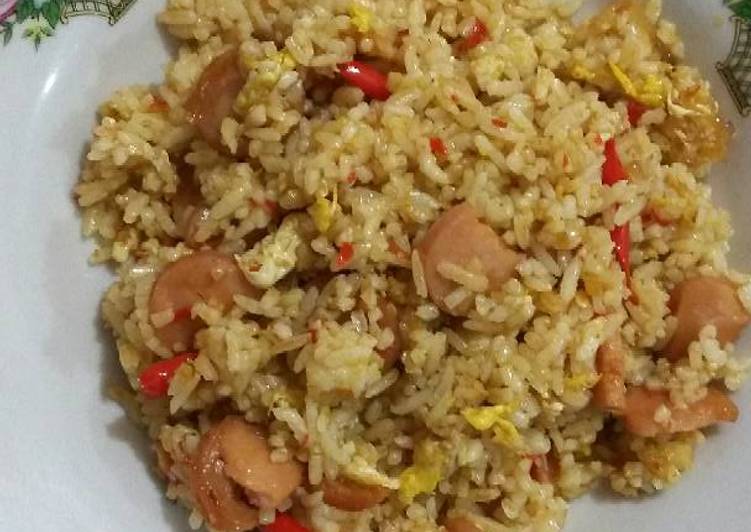 gambar untuk cara membuat Nasi Goreng bumbu rendang special