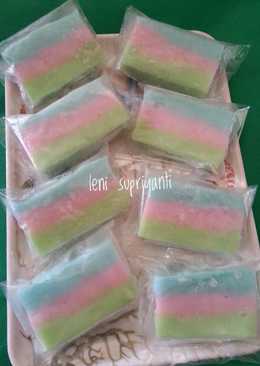 Es kue pelangi / es gabus pelangi