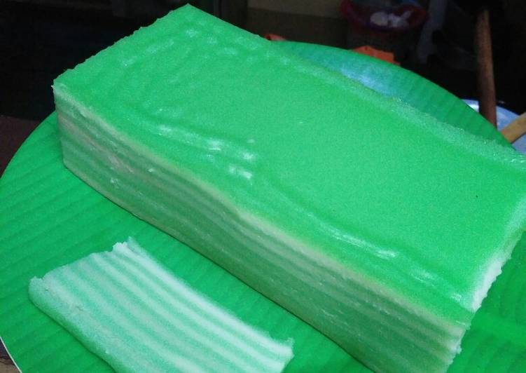 resep lengkap untuk Kue Lapis Tepung Beras