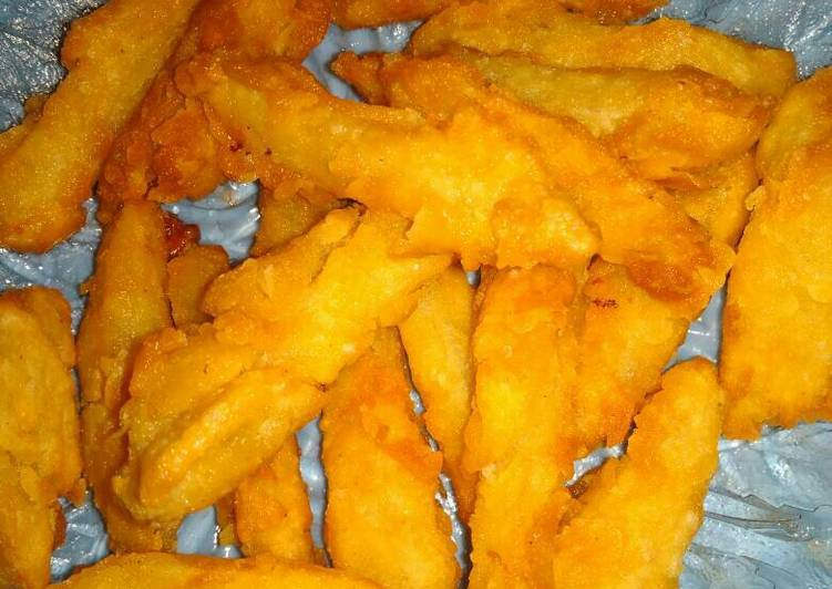 gambar untuk cara membuat Kentang goreng tepung crispy home made