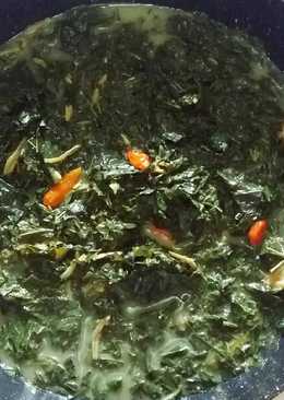 Sayur daun singkong teri