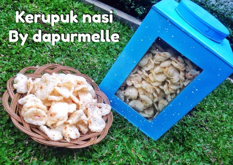 bahan dan cara membuat Kerupuk nasi