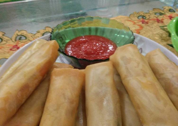 resep lengkap untuk Lumpia Kentang Daging Ala Kikiw