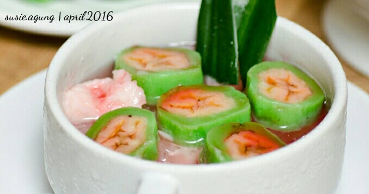 Resep Es pisang ijo