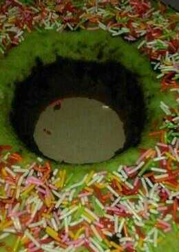 Bolu pandan coklat kukus
