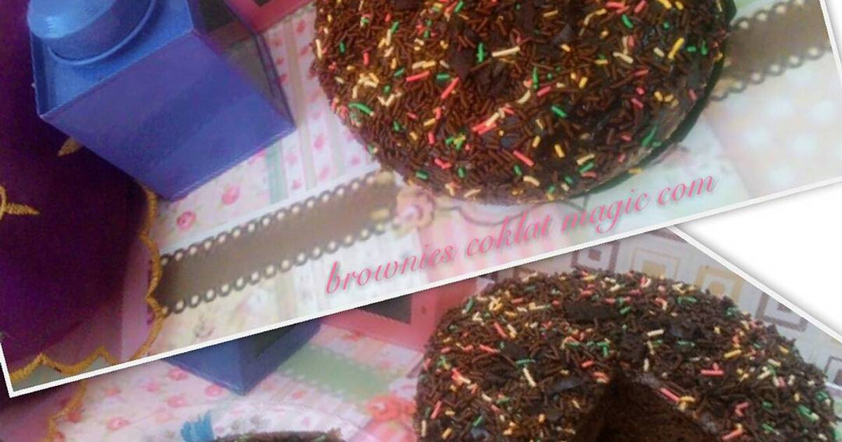 Resep Brownies coklat magic com 🍰