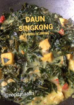 Daun singkong bumbu kuning