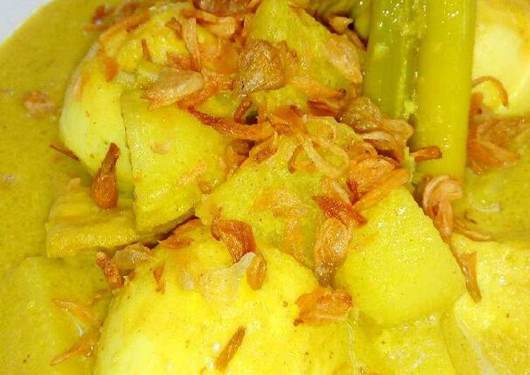 resep makanan Opor tahu telur kentang