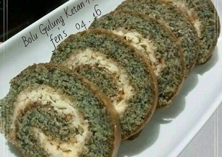 resep Bolu Gulung Ketan Hitam