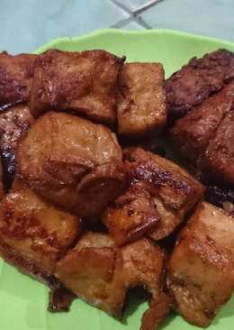 Tahu tempe masak bacem