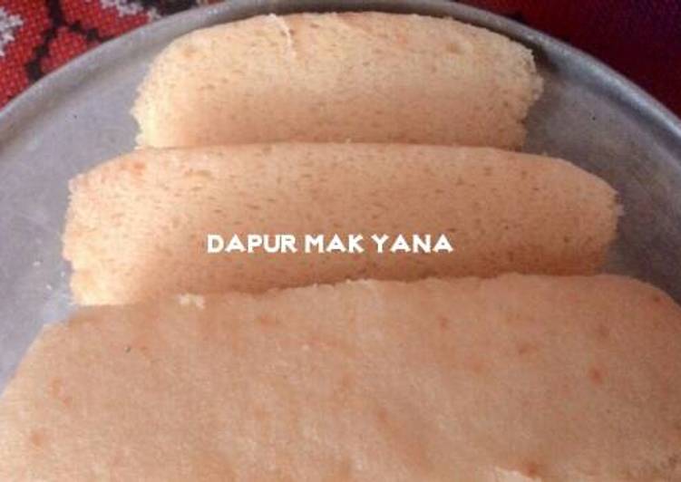 resep lengkap untuk Chiffon Pisang (Kukus)