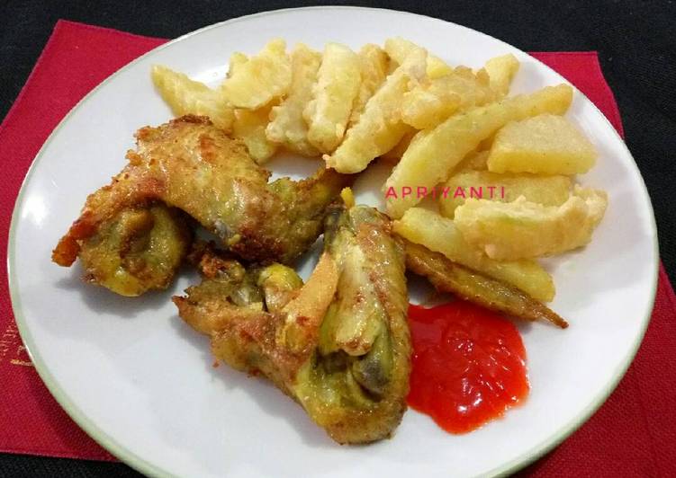 Ayam + kentang goreng