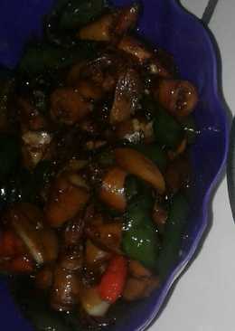 Asin Cumi kecap cabe hijau