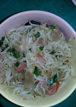 Tumis tauge bakso sosis