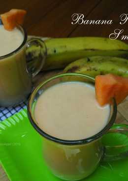 Banana Papaya Smoothies