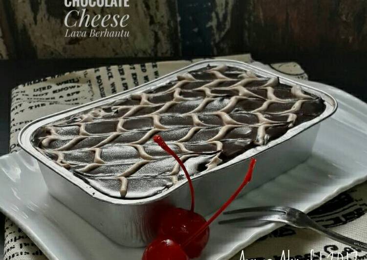 bahan dan cara membuat ??Chocolate Cheese Lava Berhantu??